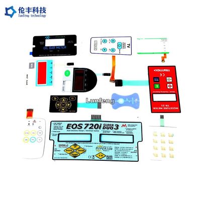 Goede prijs. PVC-materiaal Blauw LED-kleuren membraan toetsenbord met 1 mm en 1,5 mm pitch online