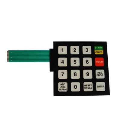 Goede prijs. IP65 beschermingsniveau LED membraan toetsenbord met 2,54 mm pitch en witte LED kleur online
