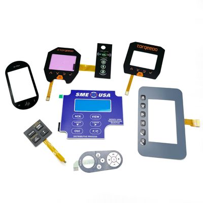 Goede prijs. Zilkscherm gedrukt platte membraan toetsenbord op maat van uw behoeften online