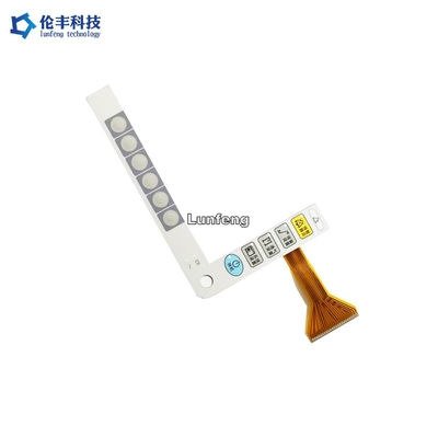 FPC-Krings van de LEIDENE de Kleur van Matte Surface Waterproof RAL Membraanschakelaar