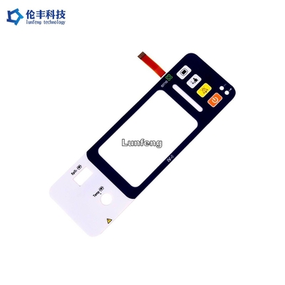 Polyester PET LED-membraanschakelaar, aangepaste ontwerpsleutelmembraanschakelaar