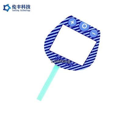 OEM ODM Vlak van het het Toetsenbord Tastbaar Metaal van de Membraanschakelaar de Koepellcd Venster