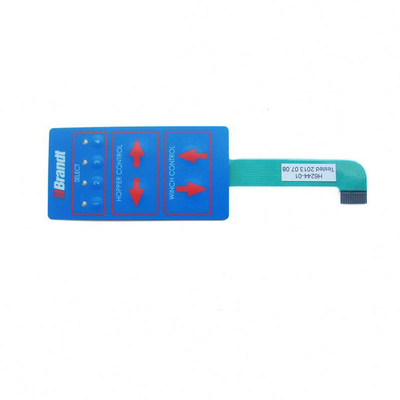 Industriële besturingssystemen Tactiel membraan toetsenbord met IP67 waterdicht en aangepast polyester ontwerp