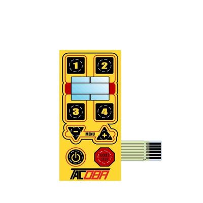 Goede prijs. Metalen koepel membraanschakelaar met matte oppervlakte met 3M468 achterklem en LED's voor interfaces van medische apparaten online