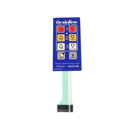 Flat Membrane Switch voor consumentenelektronica met silkscreenprinting en isolatieweerstand 100MΩ