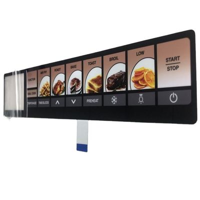 Goede prijs. Medische platte membraanschakelaar met aangepaste Pantone-kleurcode en 3M467-lijm voor industriële en medische toepassingen online
