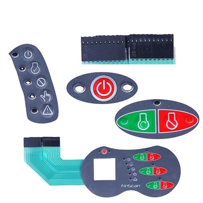 Goede prijs. Lange levensduur Flat Membrane Switch met isolatieweerstand 100MΩ Voor industriële, medische en consumentenelektronica online