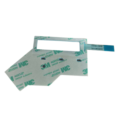 Op maat gemaakte industriële LCD-displaypaneel membraanschakelaar grafische overlay Pantone/RAL-kleur met glanzend oppervlak