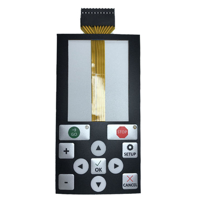 Silkscreen Printing Waterdicht Membraan Keypad DC 5V Spanning -30C- 80C Temperatuur