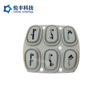3m Kleefstof Silicone Rubber Keypad met PET/PC en Backadhesive 3M 467 MP Sleutel Optie Embossing Button