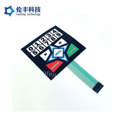 Goede prijs. Aandrukkracht 160-180g plat membraantoetsenbord, ondersteunende temperatuurbereik 20°C - 80°C, perfect voor industriële bedieningspanelen online