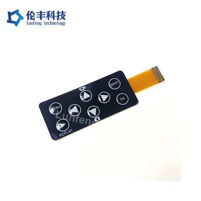 Goede prijs. Metalen koepel FPC membraan schakelaar met ZIF connector Silicone overlay materiaal met elektrische prestaties en duurzaamheid online