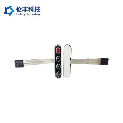 Goede prijs. 50-500g Actuation Force Plastic Membrane Switch PET Membrane Switch Easy To Clean Control Panel For Industrial Equipment online