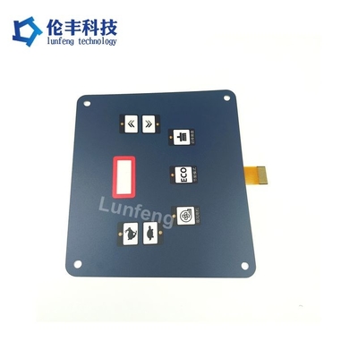 Schermdrukken of digitaal drukken FPC-membraanschakelaar met 3M467MP backadhesive en overlay