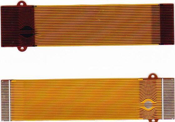 Goede prijs. 0.05mm Minimum Trace Width FPC Flexible Circuit Board with Yellow PI Film Solder Mask and Gold Plating Surface Finishing online
