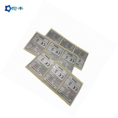 Goede prijs. UV-bestendige zilveren stickerlabel met flexodruk en permanent acryllijm voor elektronica en buitengebruik online
