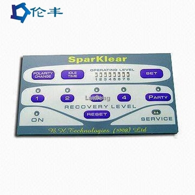 Goede prijs. Van het Toetsenbordpc Lexan van Front Control Button Membrane Switch van de matrijzenbesnoeiing het Etiket Grafische Bekleding online